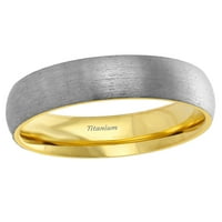 Laraso & Co Njegov i njen titanijumski venčani prstenovi postavljeni za parove muškarci žene
