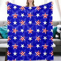 Dan nezavisnosti Flannel pokrivač za krevet, 59.1 78.7 Flannel bacanje pokriva za muškarce, žene i djecu