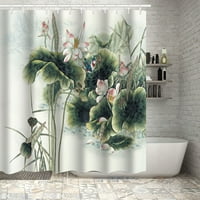 Kupatilo za zavjese za tuširanje sažetak biljne cvijeće Boja tuš zavjesa kupaonica particija zavjesa