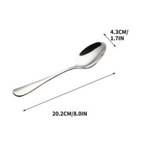 ERSAZI Glatka ručka pribor od nehrđajućeg čelika kašika kašika za kašiku Voće Fork Oprema za okrugle