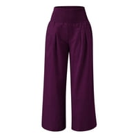 Tawop Womens Capri pantalone za ljetne labave hlače za žene Ljetni modni ženski ljetni casual labavi