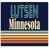 Lutsen Minnesota vinil naljepnica za naljepnicu Retro dizajn