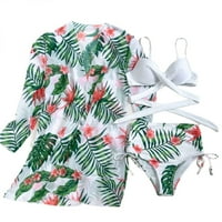 Olyvenn ženski kostim bikini kupaći kostimi za kupaće kostim Top Hawaiian Tropicko print plaža Ruched