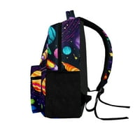 Space Planet Creative Bookbag Novelty Style Travel School Bag sa bočnim džepovima za poklon tinejdžera