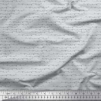 Soimoi pamučna patka tkanina ruka nacrtana krivulja kosijama tiskano tkaninsko dvorište široko