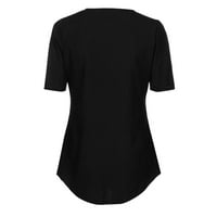 Labakihah T majice & nbsp; za žene ženske ležerne majice majica dame v izrez patentni majica bluza majica