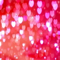 7x5T Photography Backdrop Valentinovo Bokeh Hearts Sparkle spotovi Romantične fotografije Pozadine pozadine