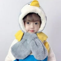 Dječji zimski šešir sa komadićima za djecu od malih dječaka crtana patka za zaštitu toplog uha plišano