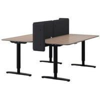 IKEA Desk sjedni stalak sa ekranom, sivom, crni 4202.14302.1822