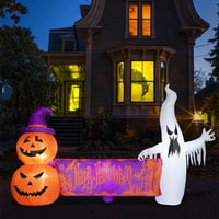 Wonder Garden 8ft Halloween Gulltables Vanjski ukras - Halloween Blow up Baner Dekoracije dvorišta Ghost