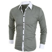 Voss bluza Slim casual majica muške ličnosti modne majice dugih rukava
