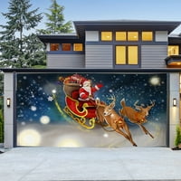 Božićna vanjska garažna vrata TAPESTRY Tkanina za odmor za zabavu Pozadina krpa Uklapanje visećih tkanina
