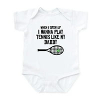 Cafepress - Igrajte tenis poput mog oca kostim za tijelo - bebe svjetlo bodi, size novorođenče - mjeseci