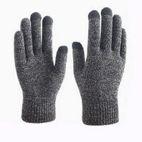 Zimske hladne utične rukavice toplo plišane zadebljane pune rukavice crne boje