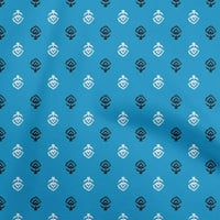 Onuone pamuk poplin srednje plava blok tkanina šivaće tkanina od dvorišta tiskana DIY odjeća šivica