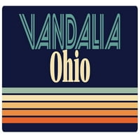 Vandalia Ohio Vinil naljepnica za naljepnicu Retro dizajn