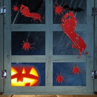 Temacd naljepnica za prozor Samoljepljiva Snažna ljepljivost PVC 3D Horror Halloween naljepnica za dom