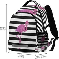 Dječji ruksak za djevojke dječake Glitter Pink Pink Flamingo ruksaci srednjoškolaca Osnovne torbe za