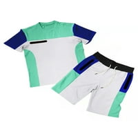 Leuncero Muns Tops Sportski noćni odjeća Elastični stručni kratkiši džepovi Loungewear Bluza Kratki