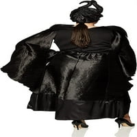 Odrasli Deluxe Maleficent Crsting Black Gown Kostimo-S