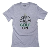 Budite mirni i golf na - klasično golf muške sive majice