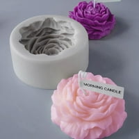Mulanimo silikonska kalupa za svijeće DIY Peony cvjetni sapuni ručno rađen poklon za mirisne svijeće