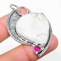 Dendriti Opal, rubilitni draguljski srebrni nakit Privjesak 2.17