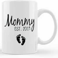 Nova mama i tata log set mama i tata da budu krigli kafe roditelji da budu poklon najave za trudnoću
