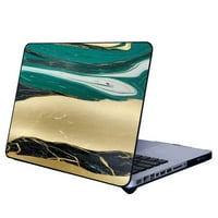Kompatibilan sa MacBook zrakom Telefonska futrola, zeleno-zlatno-mramor - kućište za silikon za teen