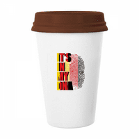 Njemačka zastava otisak prsta Gž pipca kava pijenje za piće Keric CEC CUP poklopac