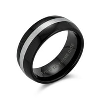 Jednostavni crni sivi parovi sivi parovi za vjenčanje TITANIUM prstenovi