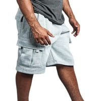 NOILLA muške kratke hlače sa više džepovima pantalone za koljeno ravne noge Teretne kratke hlače muškarci