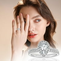 Prstenovi za teen djevojke kap u obliku vode u obliku dijamanta u obliku dijamanta u obliku prstena