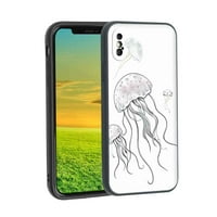 Kompatibilan sa iPhone XS futrolom telefona, Jellyfish-Fish - Silikonski silikonski zaštitnik za TEEN