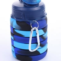500ml prijenosna uvlačina silikonska boca sa sklopivim vodom za boce za vodu Dječji sportski kuh za