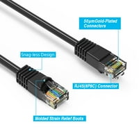 125FT CAT5E UTP Ethernet mreže za podizanje kabela Gigabit LAN mrežni kabel RJ brzi patch kabel, crni